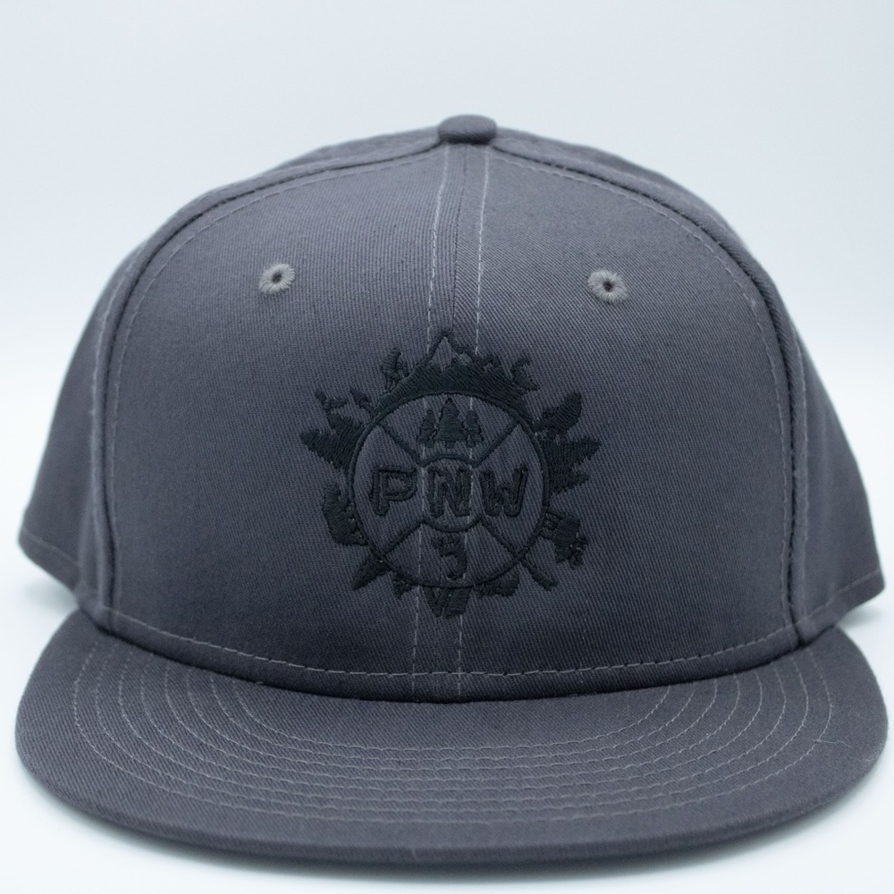 Gray Snapback Hat